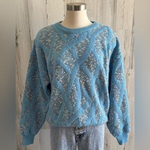 Vintage 90s sweater streetwear Coogi‎ Style Sweater Textured Knit Pullover M